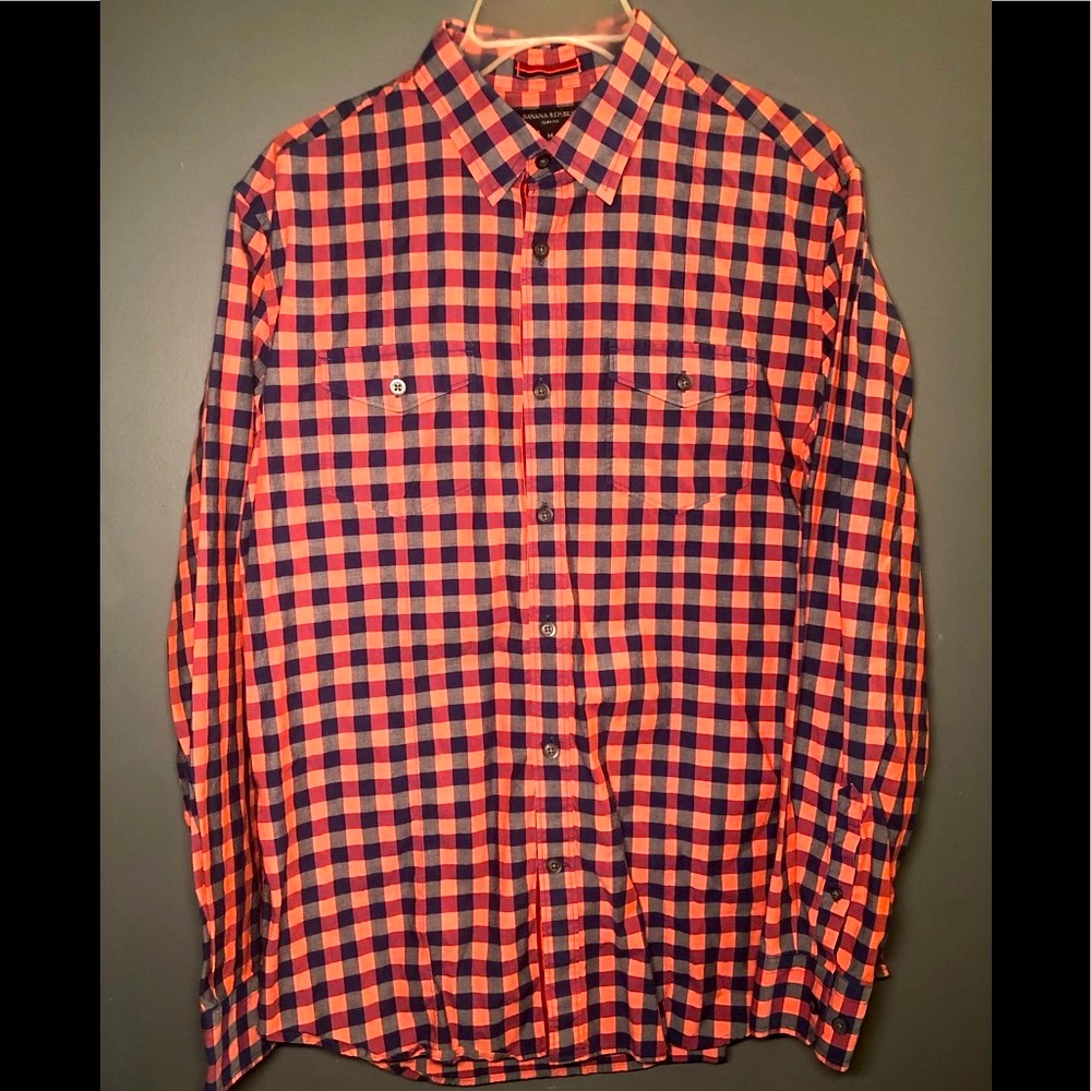 Banana Republic Button Down Slim Fit Men’s Sz:M ☄️ perfect gift 🎁